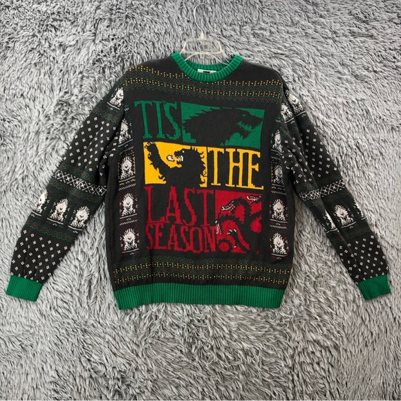 HBO Game of Thrones Sweater Unisex XL Logo It’s The Last Season Long Sleeve - Picture 1 of 11